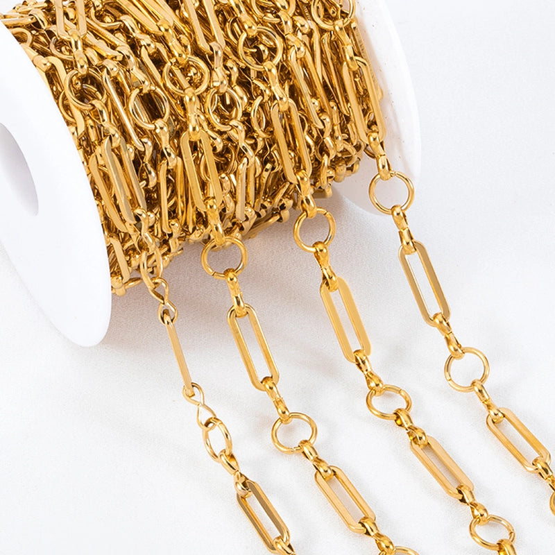 1 Piece 304 Stainless Steel 1M Jewelry Accessories Chain