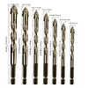 7Pcs High Hardness Glass Drill Bit 3/4/5/6/8/10/12 mm for Concrete Glass Ceramic