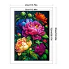 Peony - 11CT Stamped Cross Stitch 40*60cm/15.75*23.62in