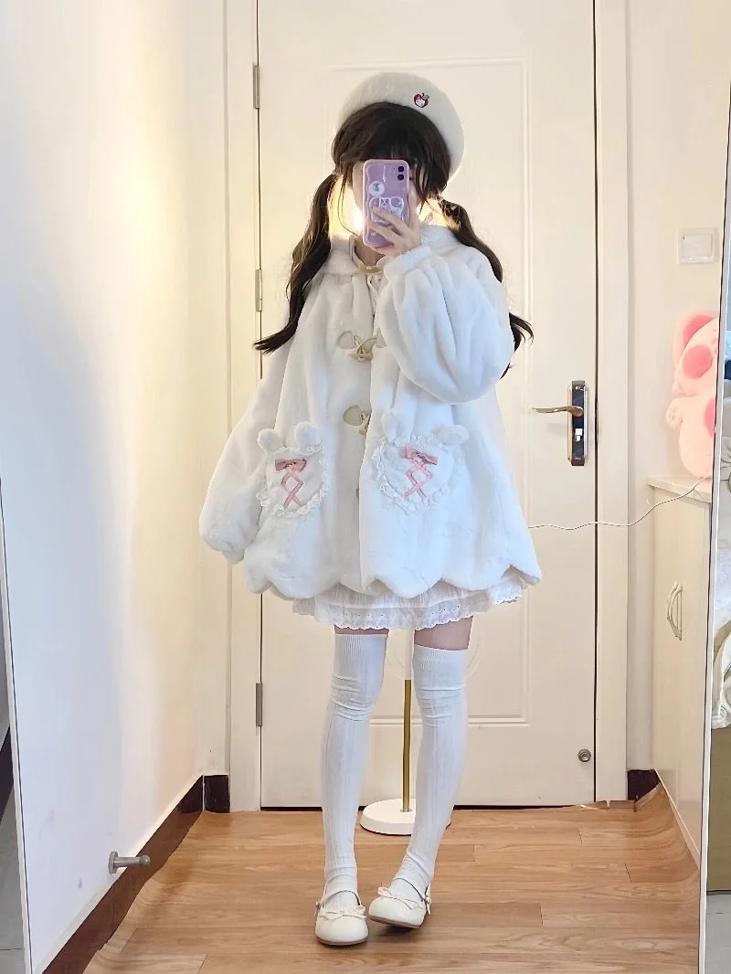 Pastel Winter Fairy Poncho Cape 