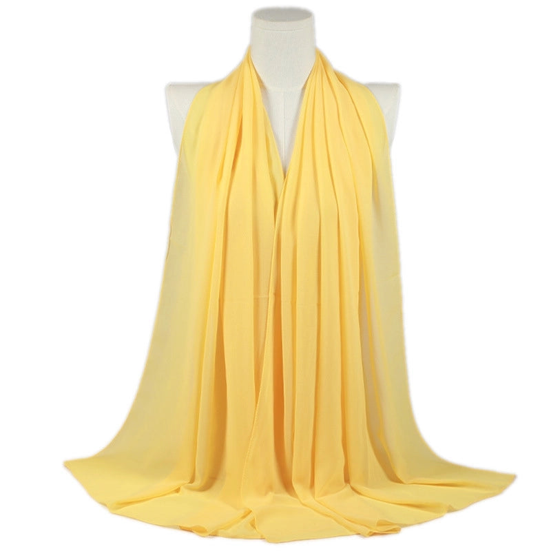 Unisex Basic Minimalist Solid Color Polyester Kerchief