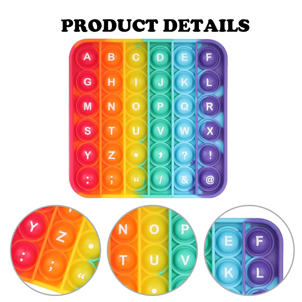Autism Needs Simple Anti Anxiety Push Bubble Sensory Puzzle Toy (Letter)