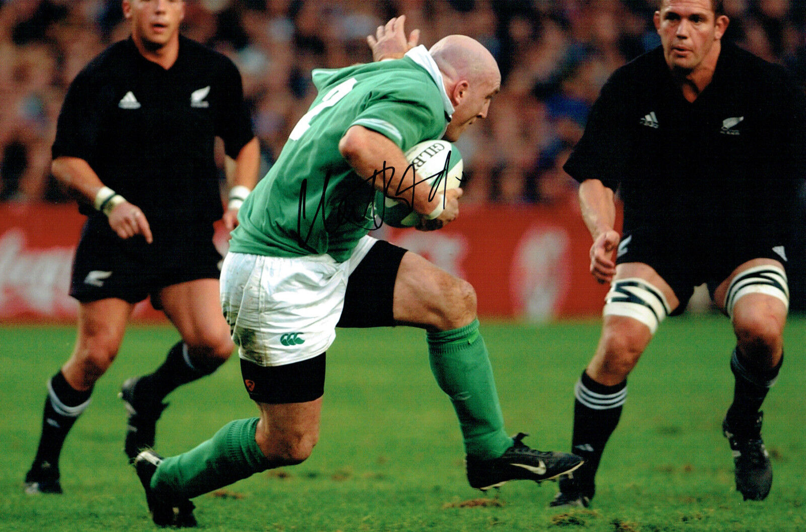 Keith WOOD Signed Autograph 12x8 Ireland v All Blacks RUGBY Photo Poster painting AFTAL COA