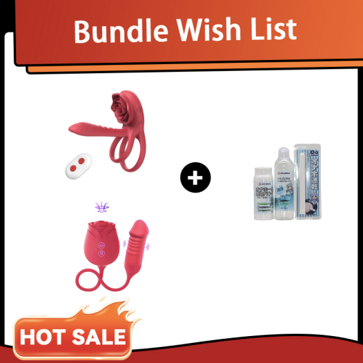 Rose Toy + Cock Ring Set By Rose Toy