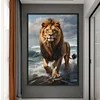 Lion-11CT Stamped Cross Stitch 40*70cm(Big Size)