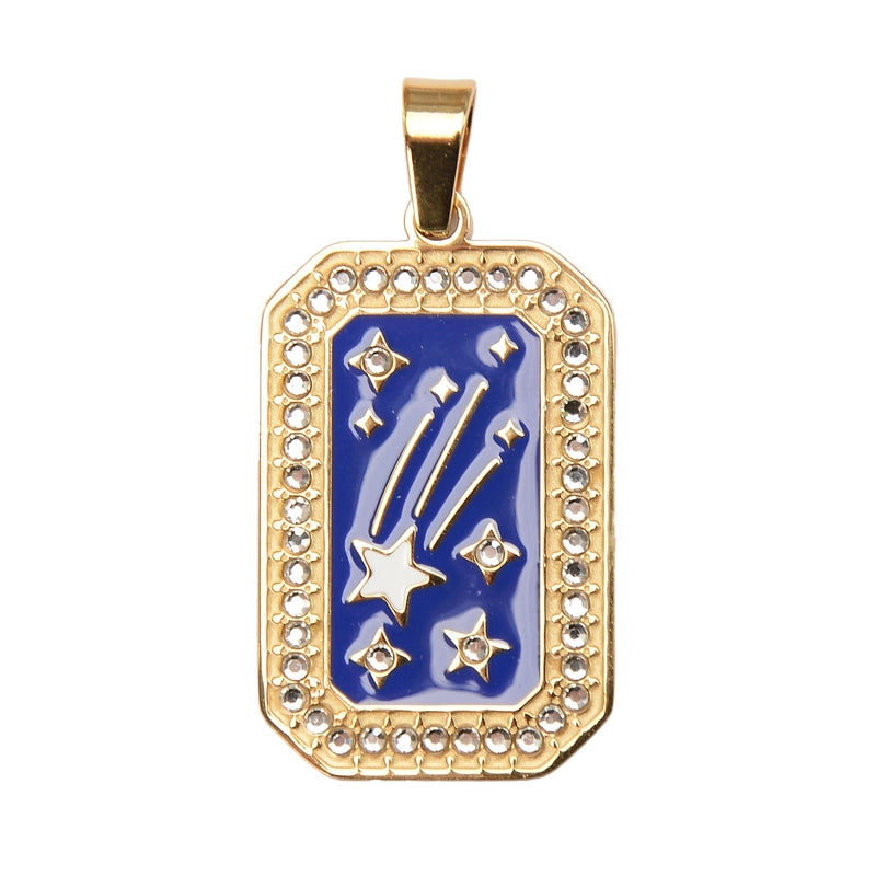 1 Piece 304 Stainless Steel Geometric Jewelry Accessories Pendant Chain