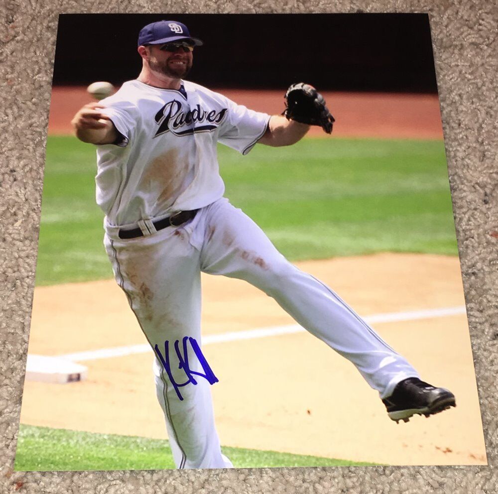 KEVIN KOUZMANOFF SIGNED AUTOGRAPH SD SAN DIEGO PADRES 8x10 Photo Poster painting