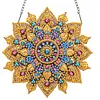 4Pcs Diamond Painting Mandala Window Pendants Suncatcher Hanging Kits for Home Porch Farmhouse