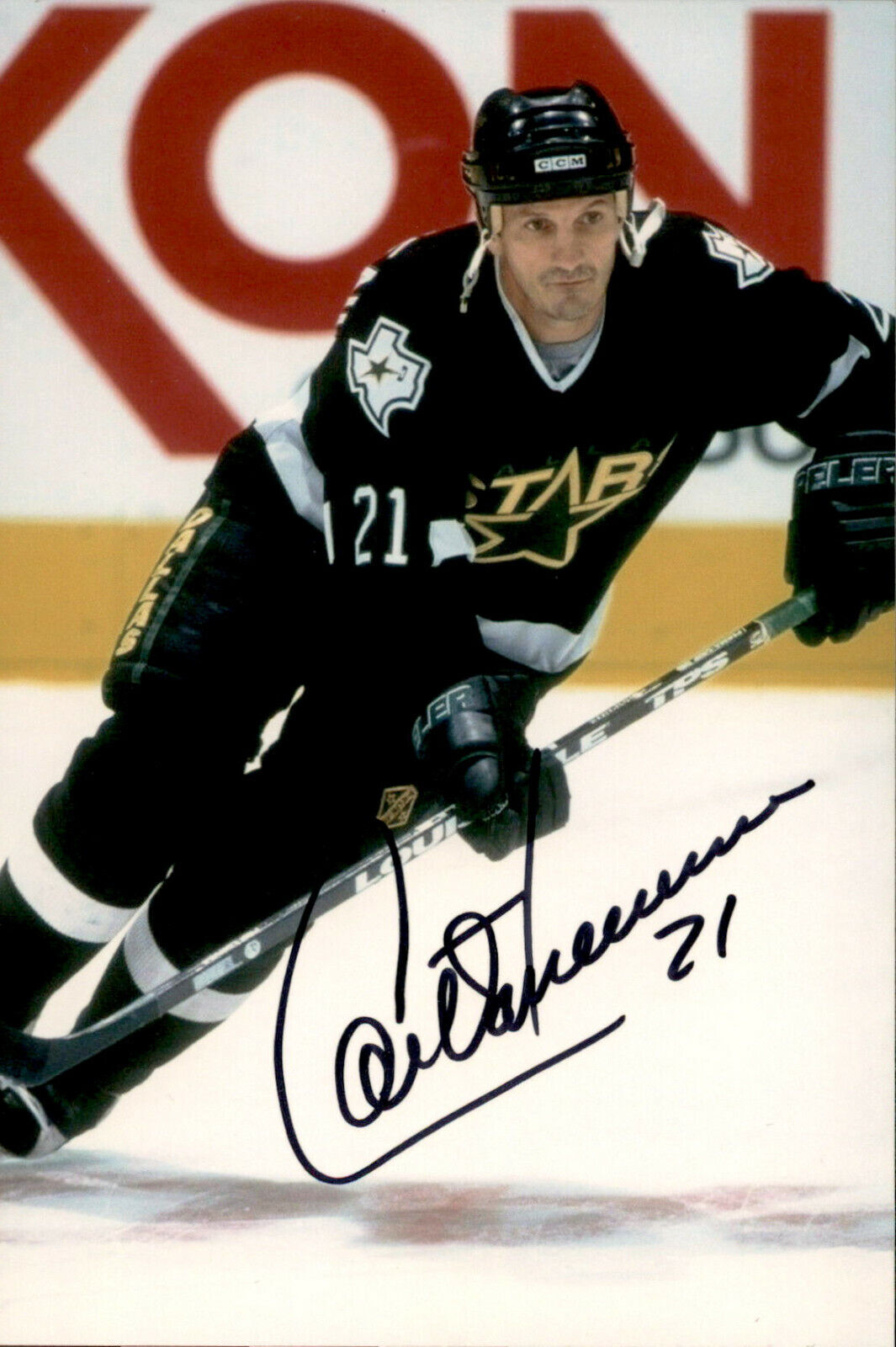 Guy Carbonneau SIGNED autographed 4x6 Photo Poster painting DALLAS STARS