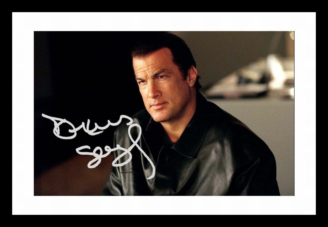 Steven Seagal Autograph Signed & Framed Photo Poster painting 2