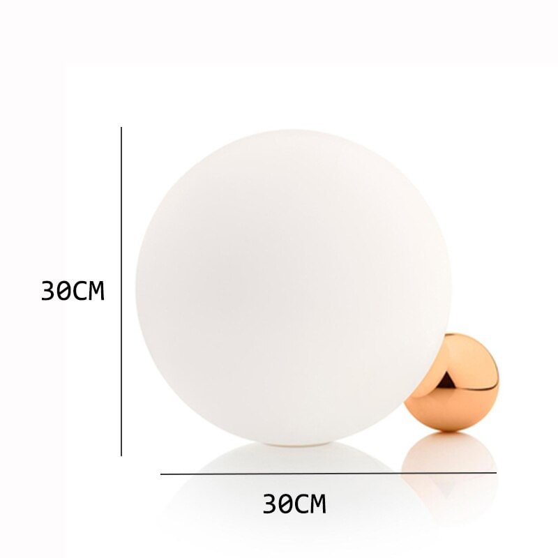 Postmodern LED Glass Ball Table Lights Lighting Nordic Indoor Creative Decoration Living Room Lamp Bedroom Bedside Light Fixture