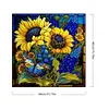 Sunflower Glass Painting-Paint by Numbers Acrylic Painting 40*40CM