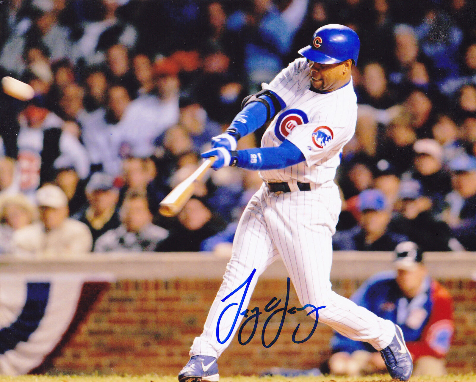 TROY O'LEARY CHICAGO CUBS ACTION SIGNED 8x10