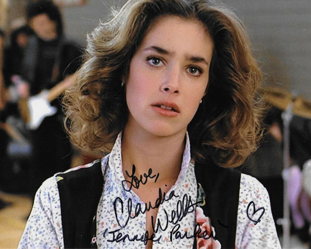 Claudia Wells Back to the Future Original Autographed 8X10 Photo Poster painting