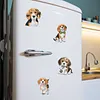 4PCS 2D/plat acrylique DIY art diamant kit d&rsquo;aimants pour aimants Beagle design DIY art r&eacute;frig&eacute;rateur magn&eacute;tique autocollant diamant art d&eacute;coration r&eacute;frig&eacute;rateur bo&icirc;te aux lettres d&eacute;coration maison bricolage