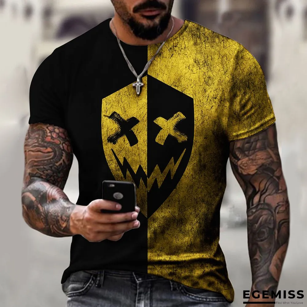 3D Printed T-shirt Short Sleeve New Trend Casual Men's Wear | EGEMISS