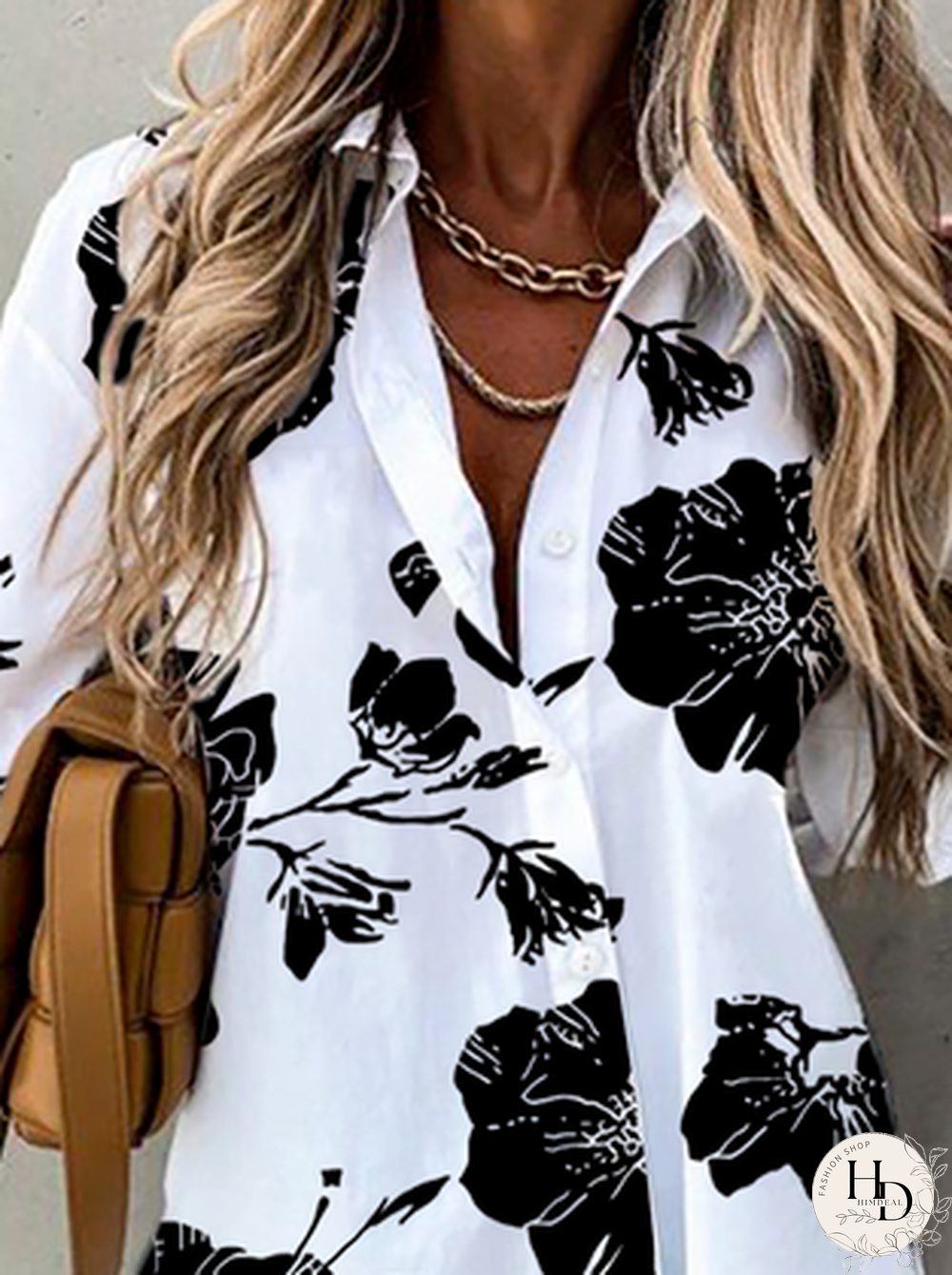 Plus size Floral Casual Blouse