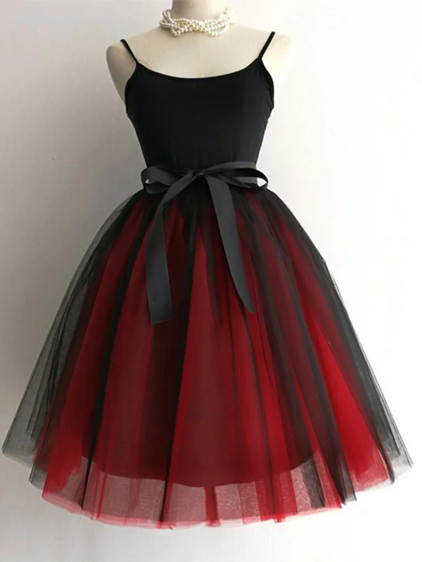 Women Tutu Skirt 7 Layered Petticoat  Mesh Skirt Novameme
