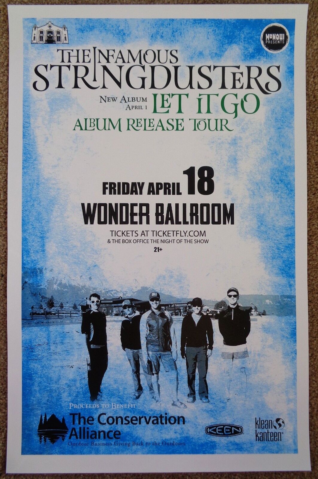 INFAMOUS STRINGDUSTERS 2014 Gig POSTER Portland Oregon Concert