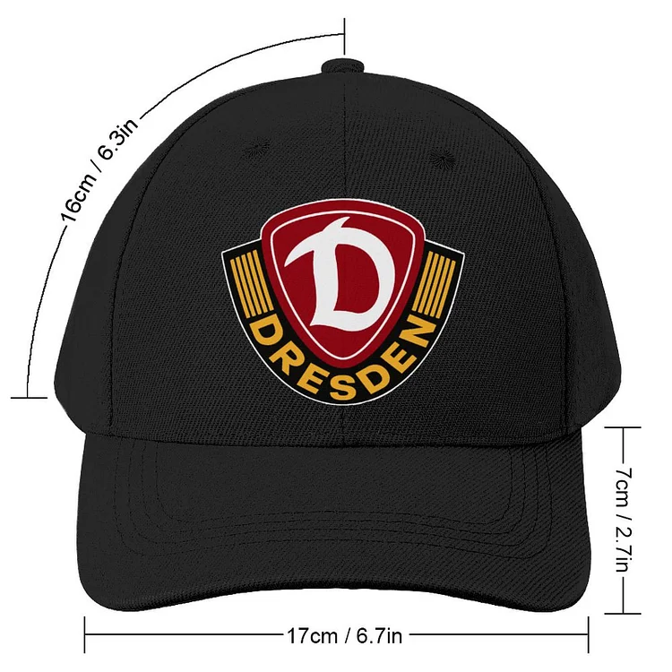 Unisex SG Dynamo Dresden Baseball Cap Verstellbar Reine Farbe Baseballkappe Mütze