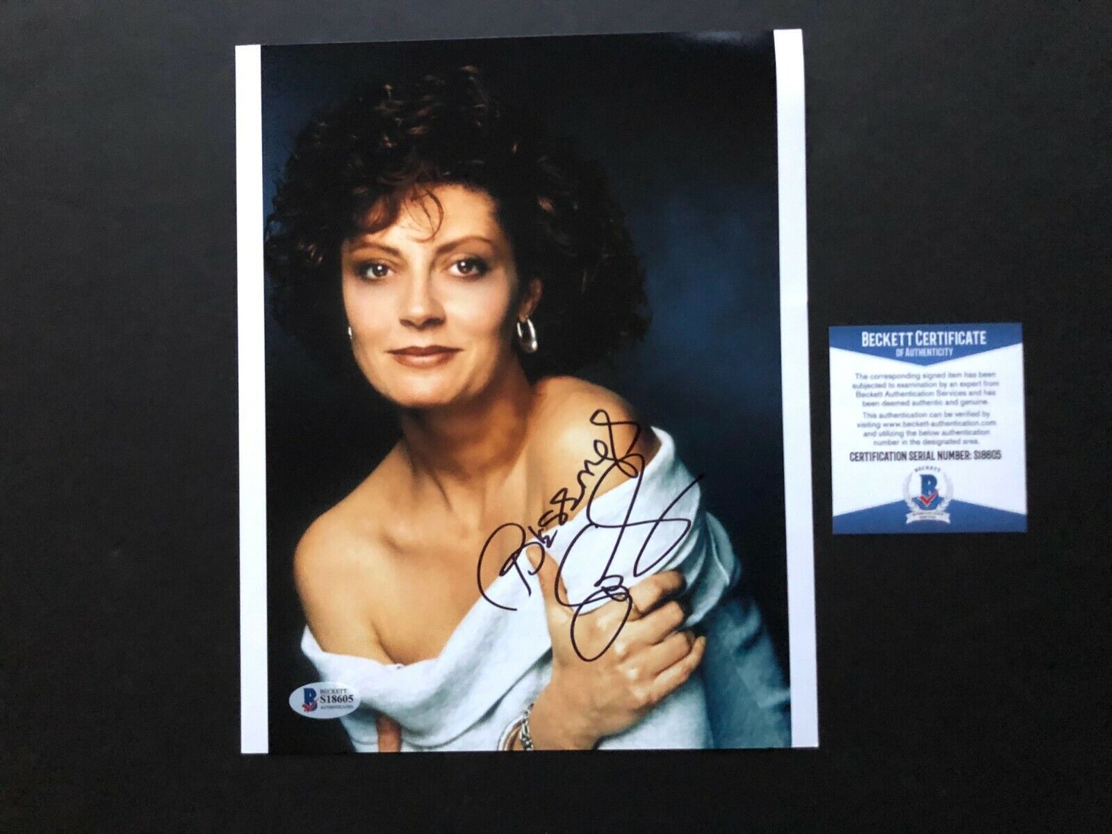 Susan Sarandon Rare! signed autographed sexy 8x10 Photo Poster painting Beckett BAS coa