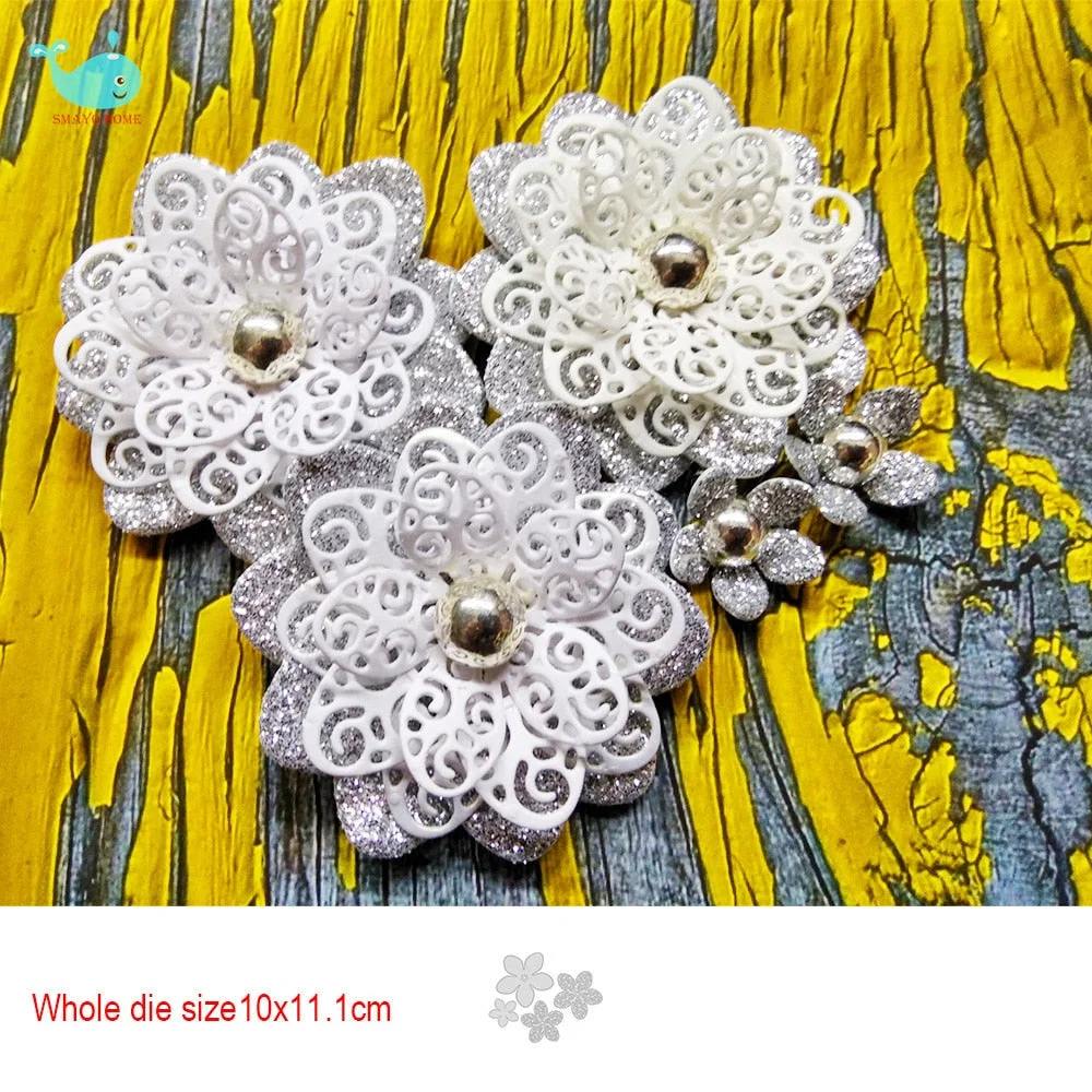 lace flower Metal Cutting Dies Scrapbooking Stencil for Album Paper DIY Gift Card Decoration Embossing Dies New 2022 712-1