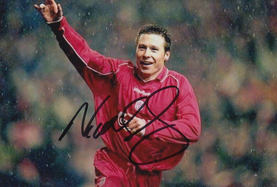 NICK BARMBY HAND SIGNED 6X4 Photo Poster painting LIVERPOOL FOOTBALL AUTOGRAPH