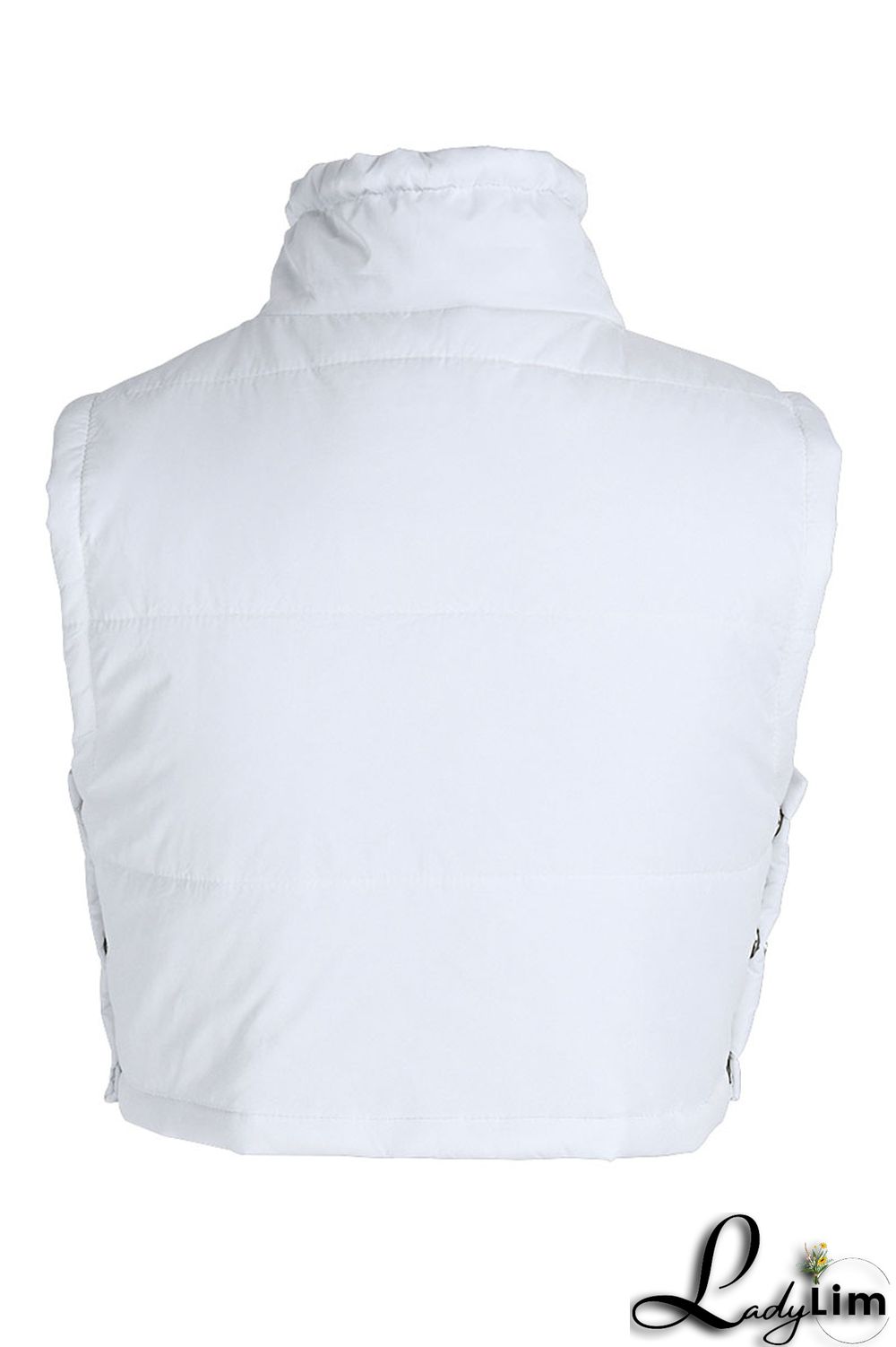 Tangerine Red Casual Street Solid Patchwork Draw String Buttons Zipper Outerwear