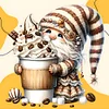 Coffee Bean Gnome-Full Round Diamond Painting 30*30CM
