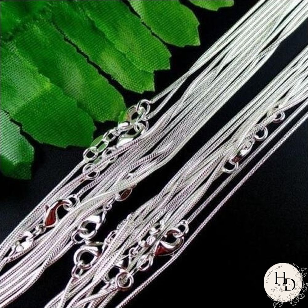 Wholesale Lots 5PCS 925 Sterling Silver Necklace Chains Snake Chain Necklace for Pendants 16""-30""