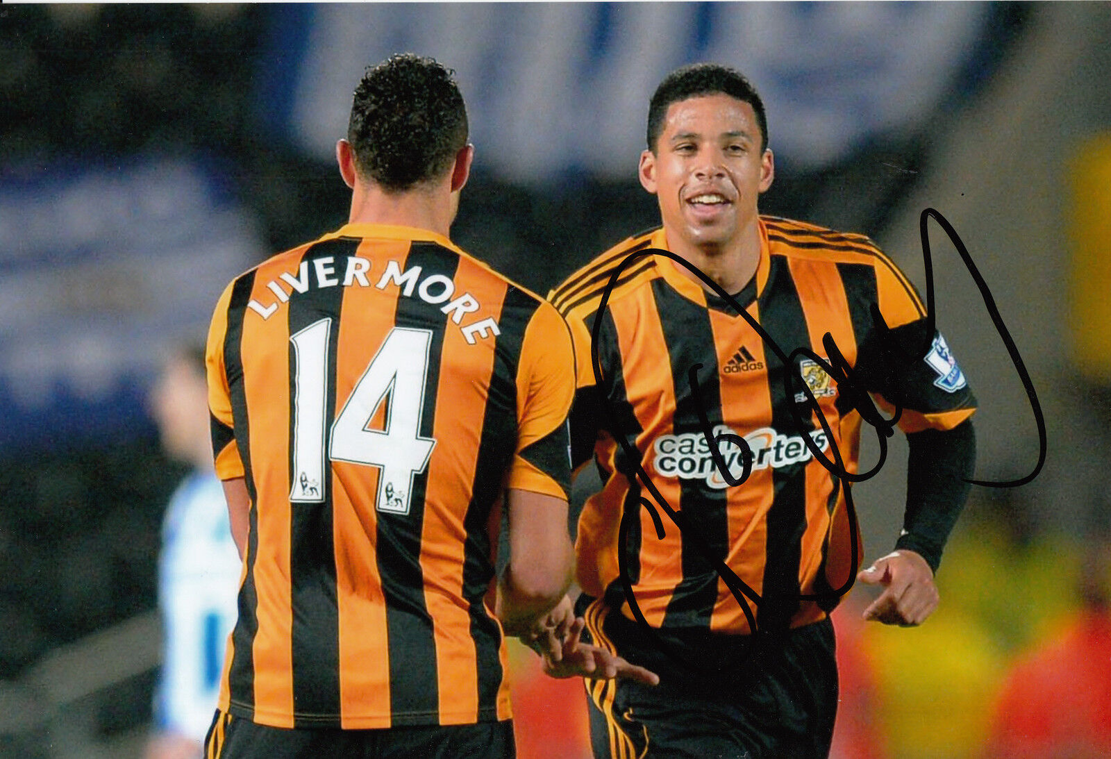 Hull City Hand Signed Curtis Davies 12x8 Photo Poster painting 5.