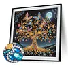 Moonlit Golden Butterfly Special Shaped 5D DIY Partial Drill Diamonds Dots Gem Art Kits 11.81 X11.81inch Diamond Dots Paintings Diamonds Paintings Gem Art for Adults Beginners Home Decor