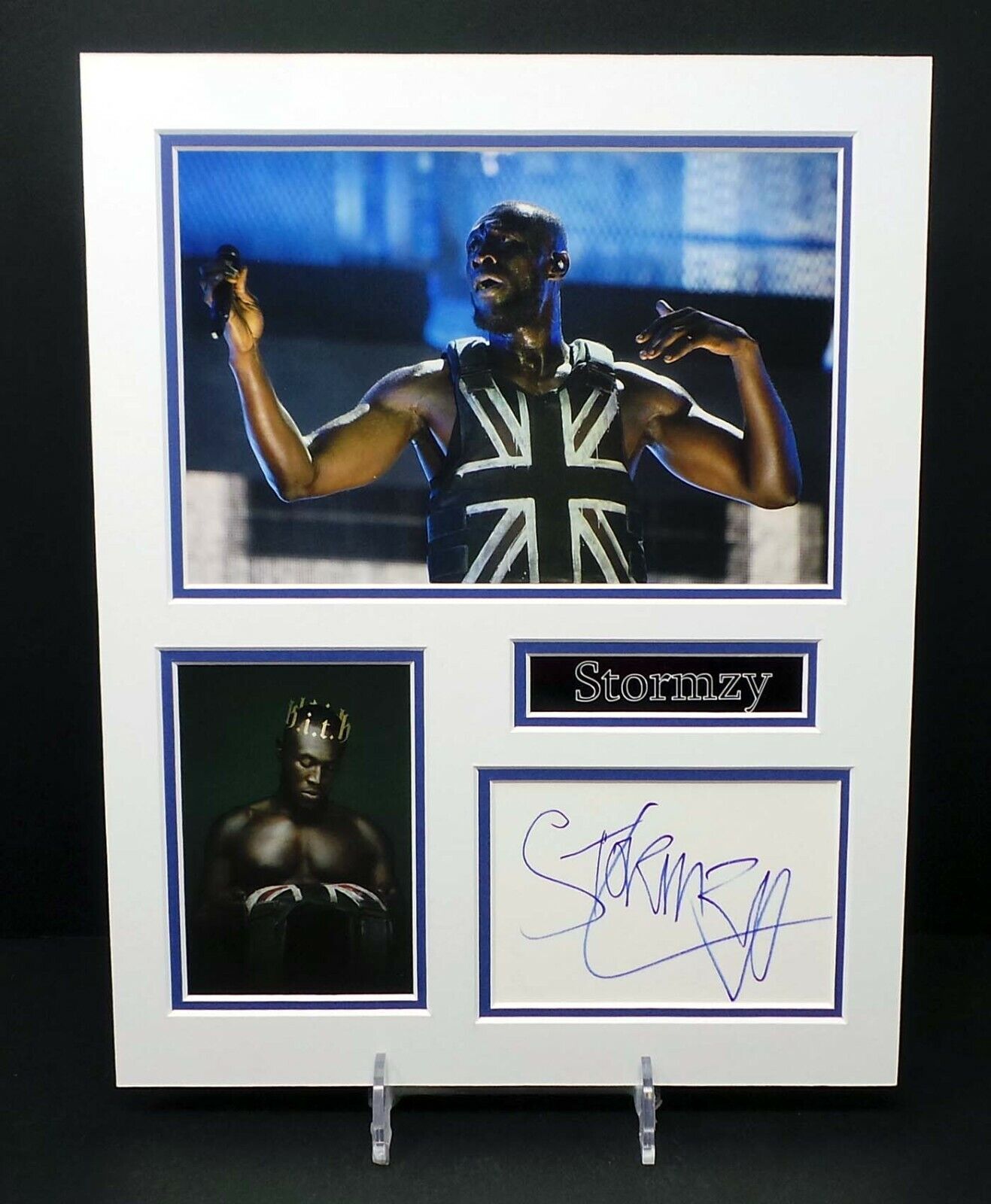 STORMZY British Rap Artist Rapper Signed & Mounted Photo Poster painting Display AFTAL RD COA