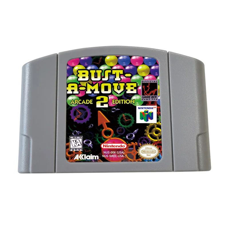 BUST A MOVE 2 N64 Cartridge For Nintendo 64 Game Console