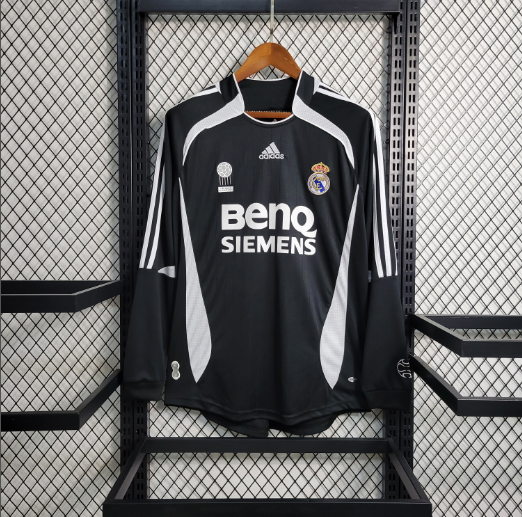 Retro 06/07 Real Madrid Third Away Long Sleeve Football Shirt Thai Quality