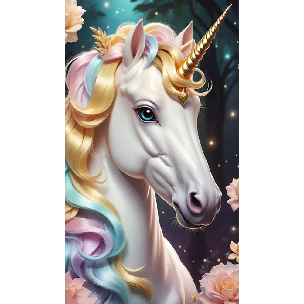 Diamond Painting - Full Round Drill - Unicorn(Canvas|40*70cm)