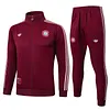 Joyfball 2025/2026 Kids Size Bayern Munich Long Zipped Jacket Maroon Retro version Football Jersey 1:1 Thai Quality 