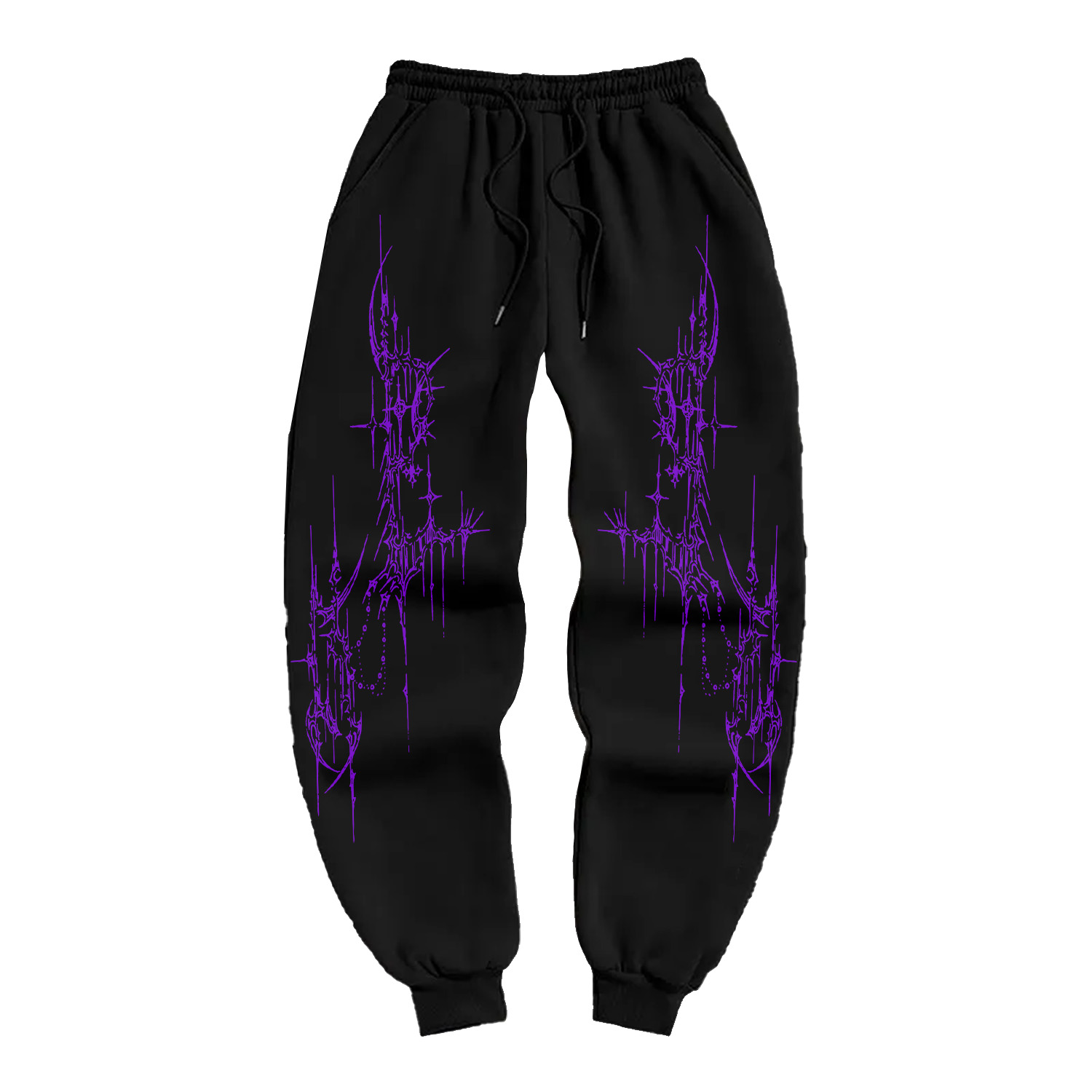 Violet Flame Curse Seal Black Prison Jogger