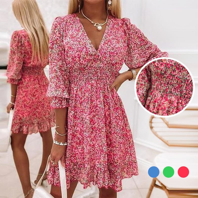 Long Sleeve Floral Dress