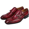 Men's Business Oxford Double Monk Shoes -Dress Shoes