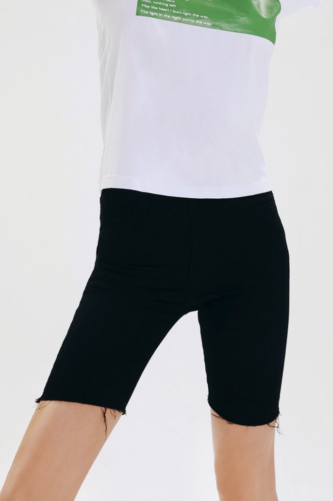 Fashionv-Solid Color Casual Low Elastic Summer Soft Yoga Shorts