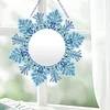 DIY Snowflake Special Shape Acrylic Diamond Painting Mirror