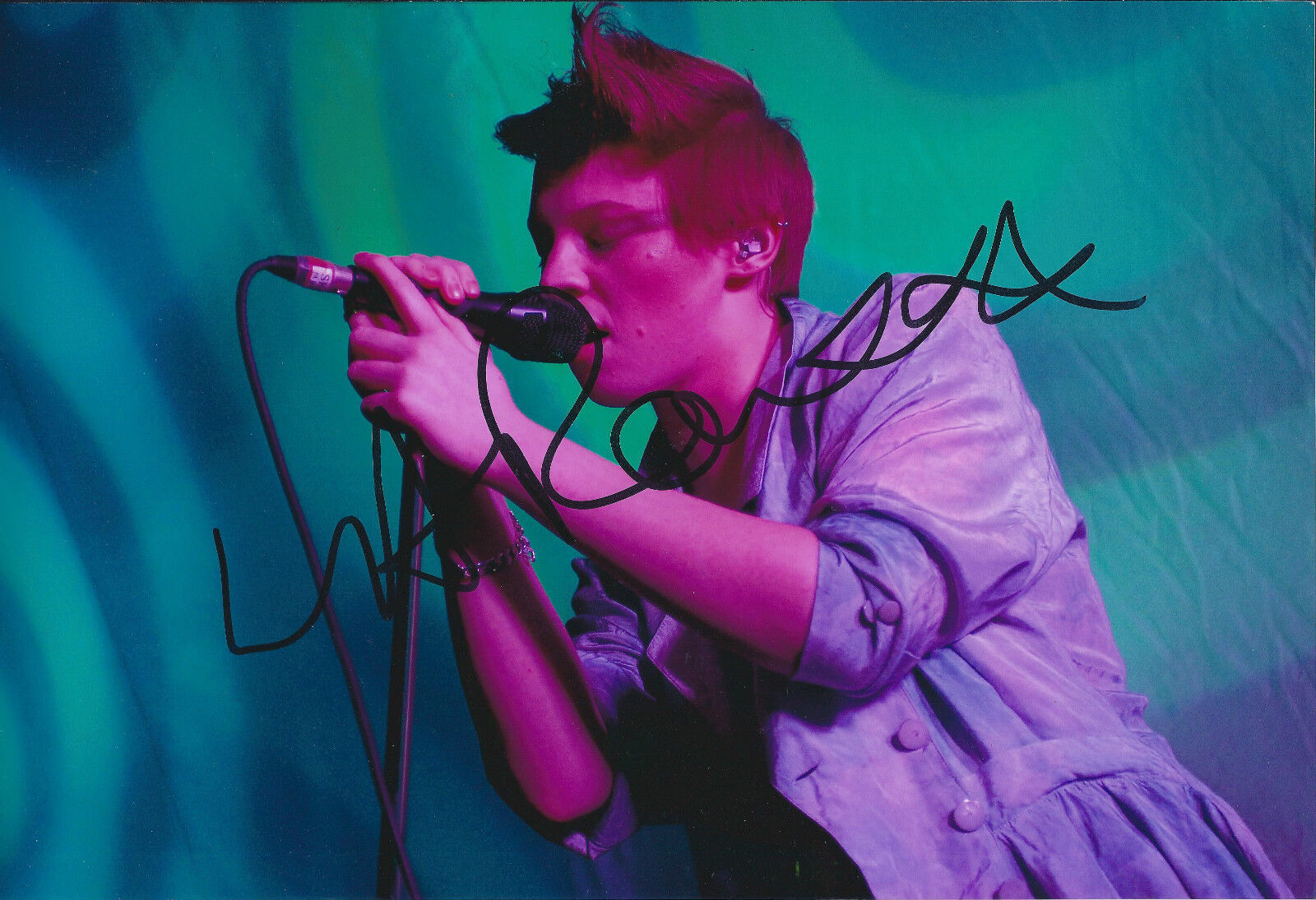 La ROUX Elly Jackson SIGNED Autograph Photo Poster painting AFTAL COA Album British Pop Charts