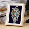 Framed Pearl Diamond Painting - Special Shaped - Vase Bouquets (17x22cm)
