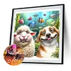 Diamond Painting-DIY Full Round Drill Sheep Dog(40*40 CM)