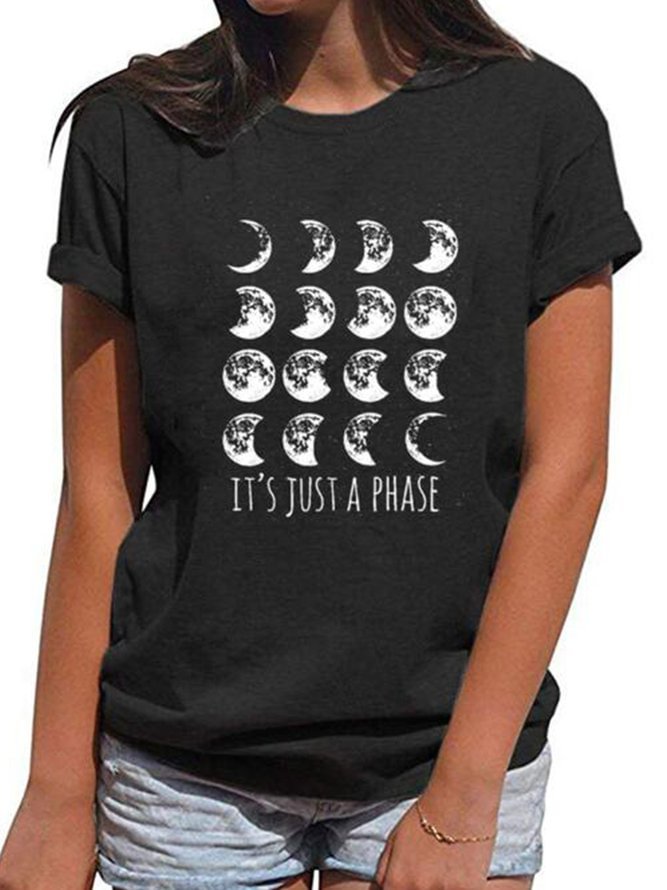 Short Sleeve Printed Casual Tops
