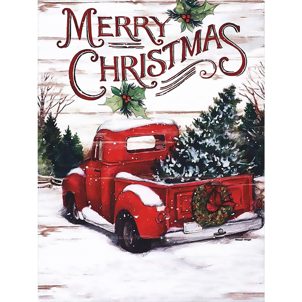 

Christmas Car - Round Drill Diamond Painting - 30*40CM, 501 Original