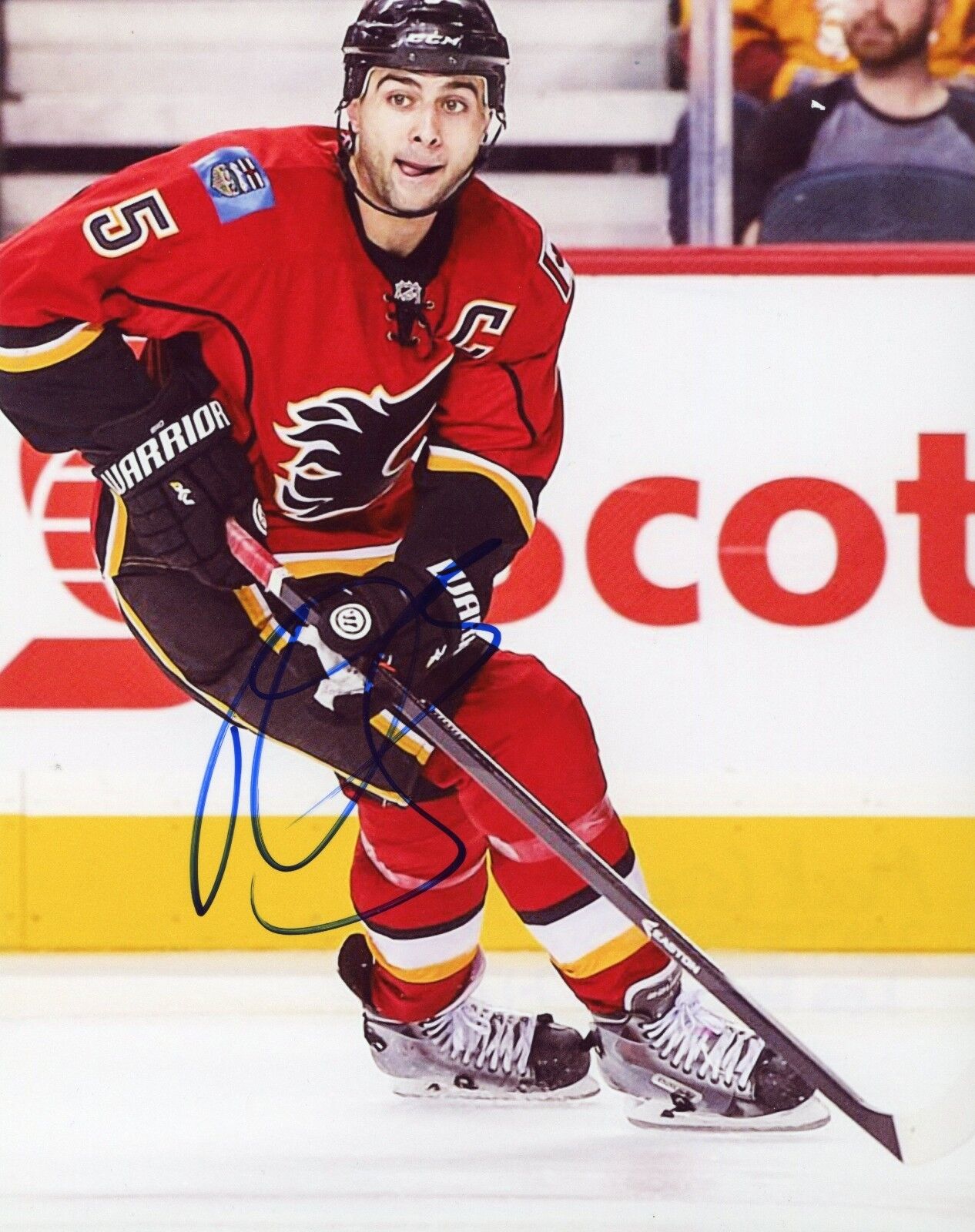 ~~ MARK GIORDANO Authentic Hand-Signed Calgary Flames