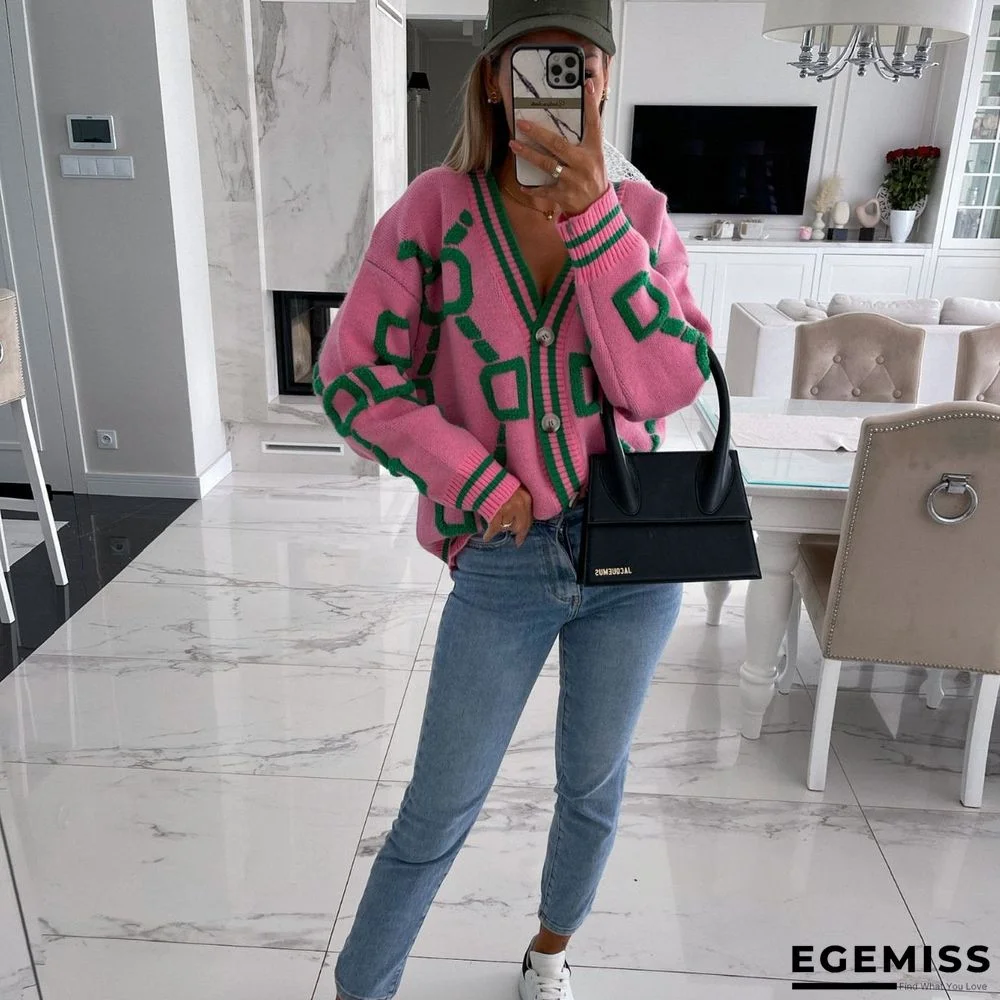 Knitted Cardigan Loose Sweater Coat Sweater | EGEMISS