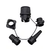 Air Valve Conversion Head with Air Valve Nozzles for Inflatables (4-in-1 Set)